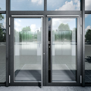 Алюминиевая дверь 1400×2000 мм. GFTD16203 Алюминиевая дверь 1400×2000 мм. GFTD16203
